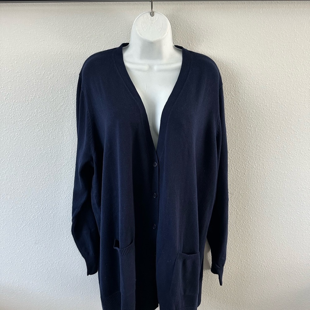New Woman Within Navy Blue Cardigan‎ Sweater size 2XL
